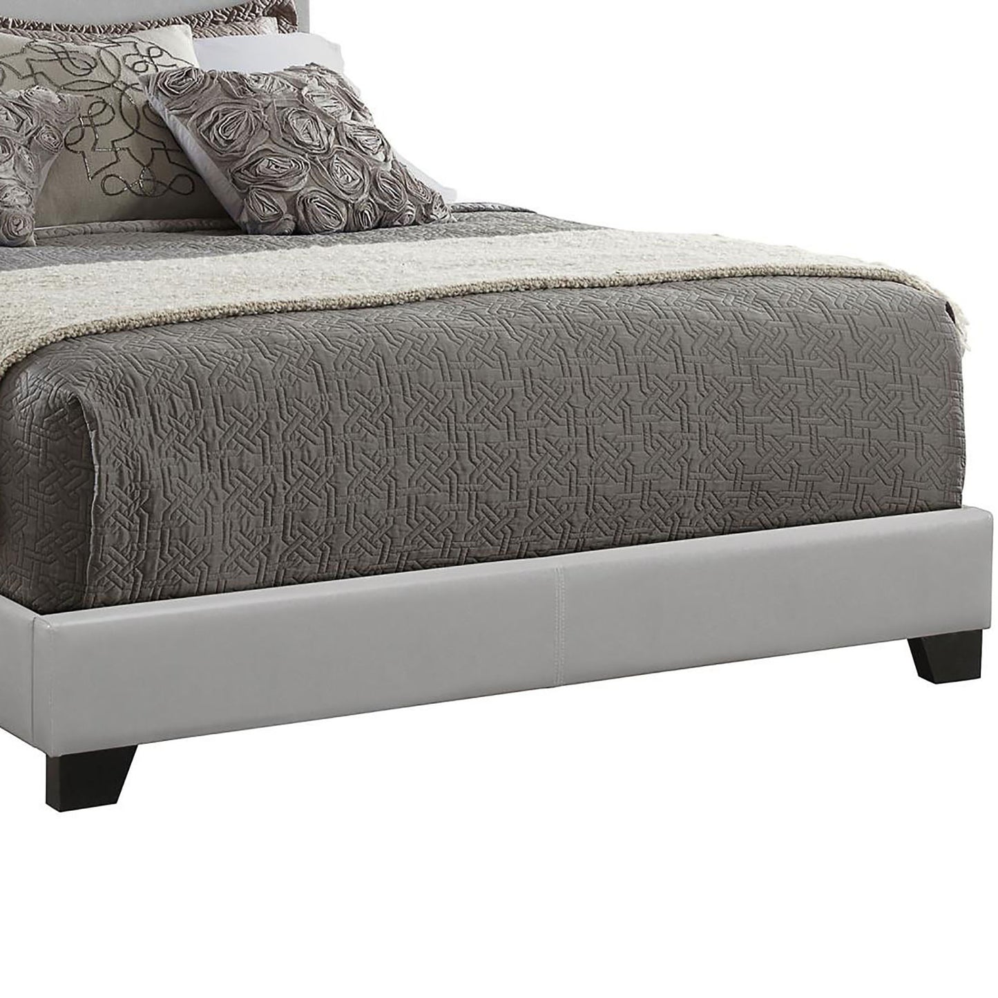 Grey Queen Panel Bed