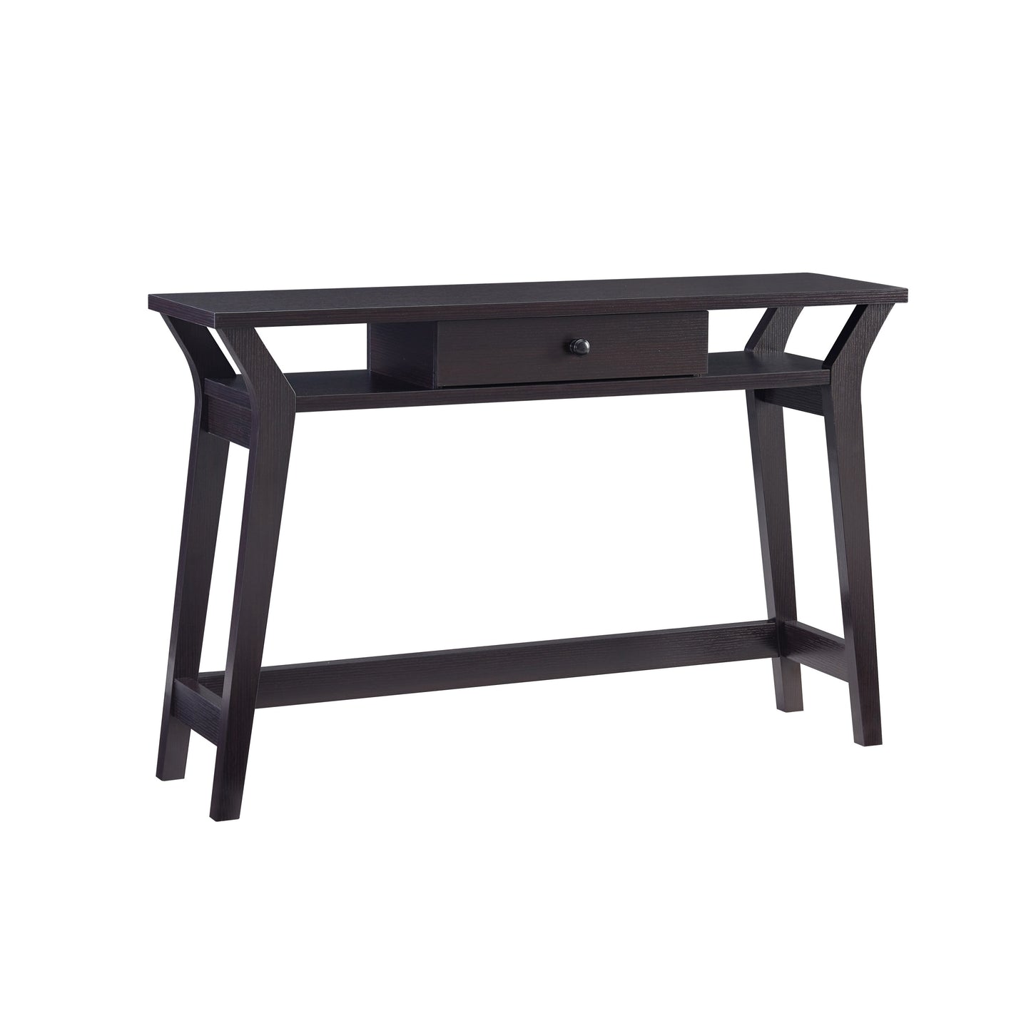 Home Hallway Console Table, Accent Table with Drawer- Red Cocoa