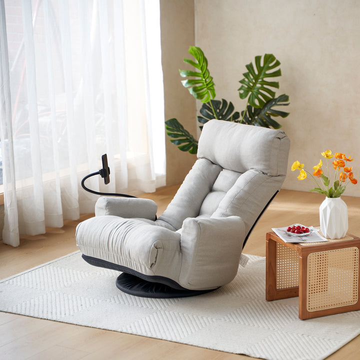 Adjustable head and waist, 360 degree rotatable sofa chair