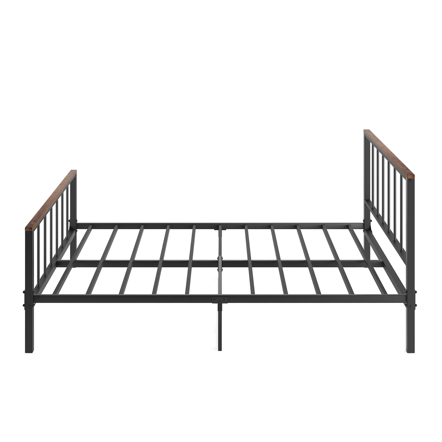 Metal Platform Bed frame with Headboard and Footboard,No Box Spring Needed(Full)