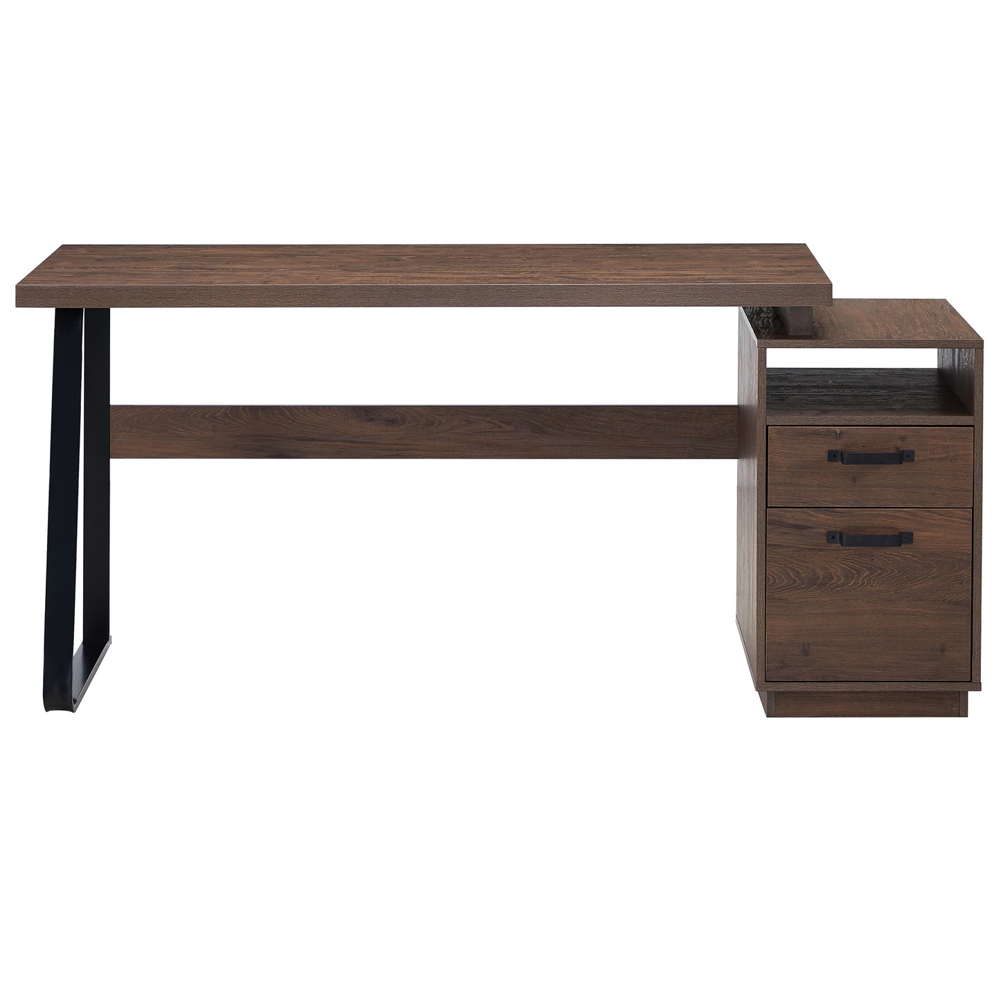 Home Office Computer Desk with Drawers/Hanging Letter-size Files, 65 inch