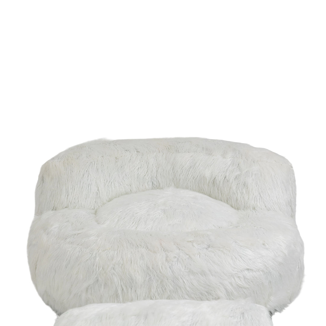 Bean Bag Chair, Floor Sofa with Handle,Accent Sofa Chair with Ottoman