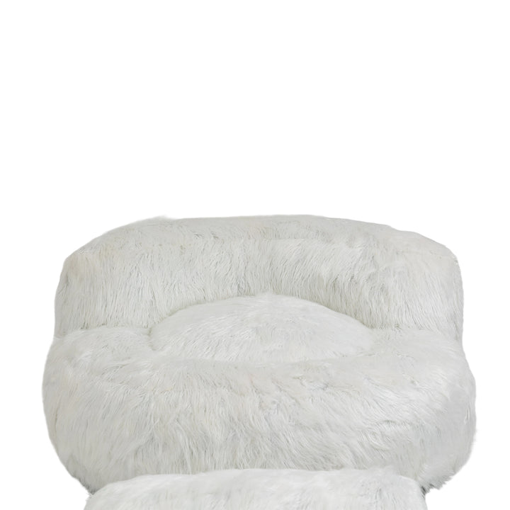 Bean Bag Chair, Floor Sofa with Handle,Accent Sofa Chair with Ottoman
