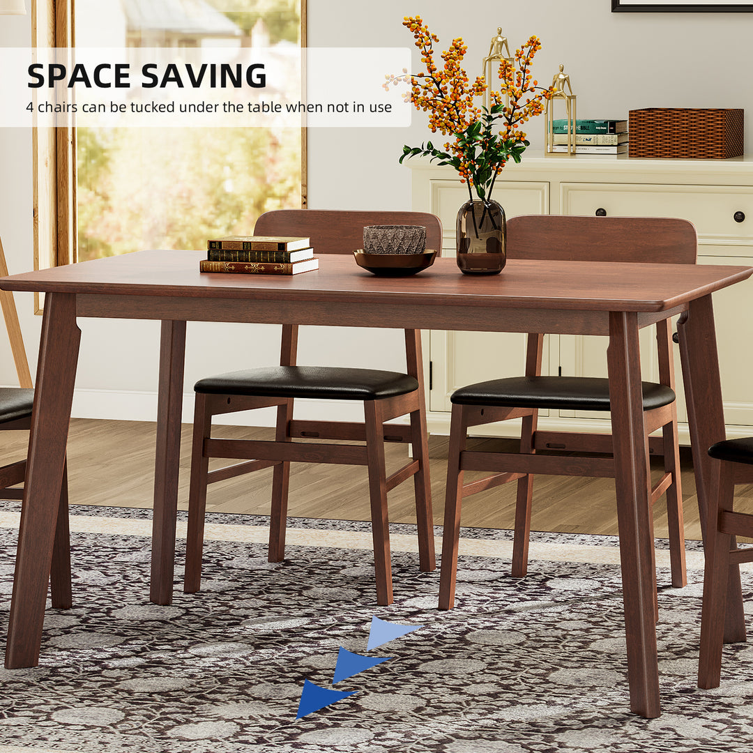 5 Pieces Dining Table Set 1 Dining Table and 4 Chairs