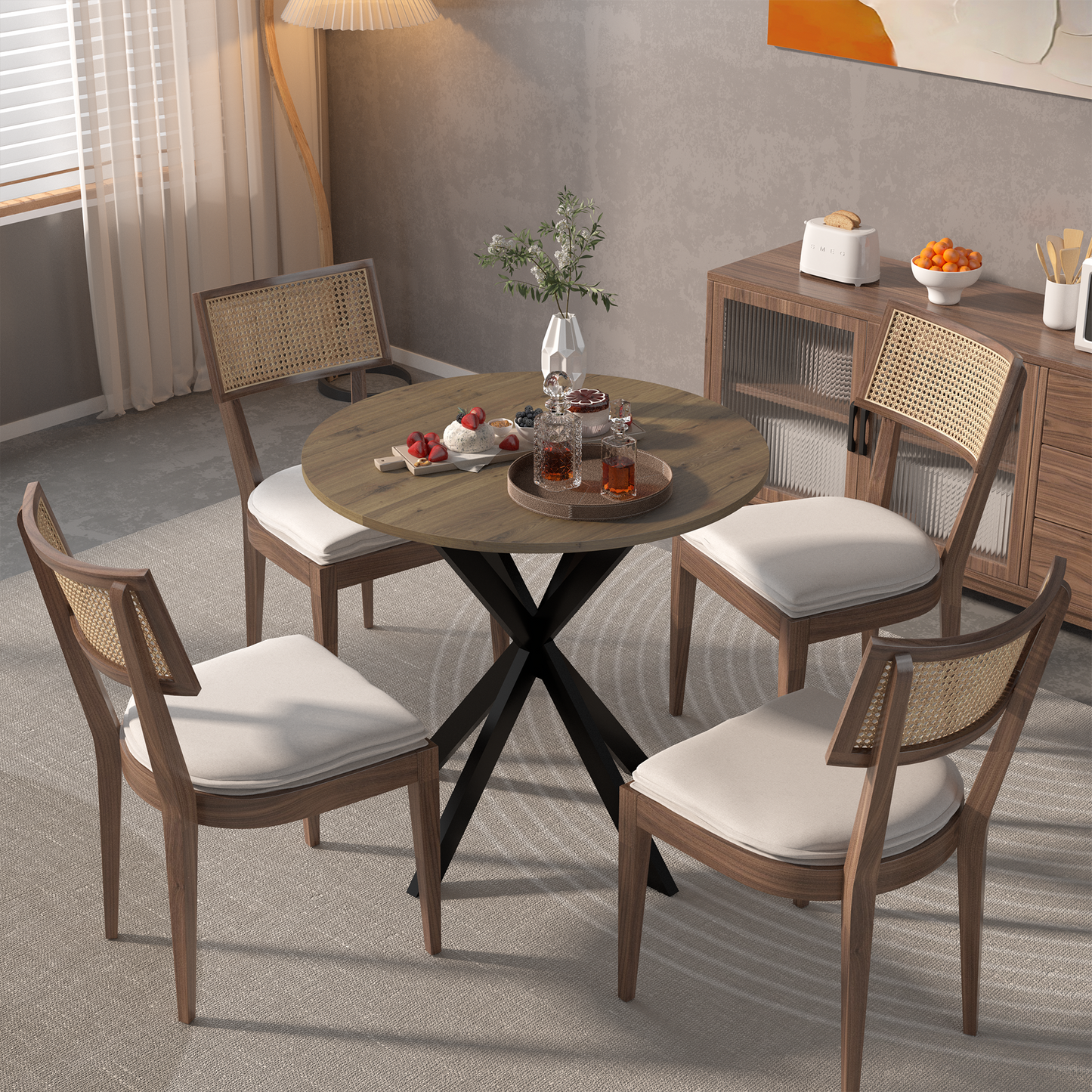 31.5 Inch Round Dining Table (only table)