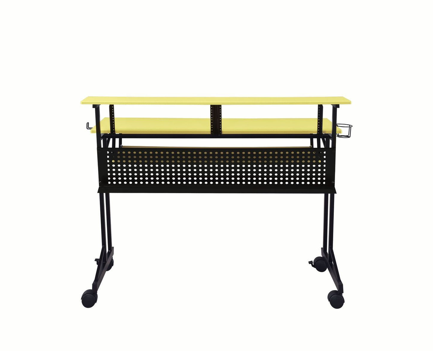 Suitor Computer Desk, Yellow & Black