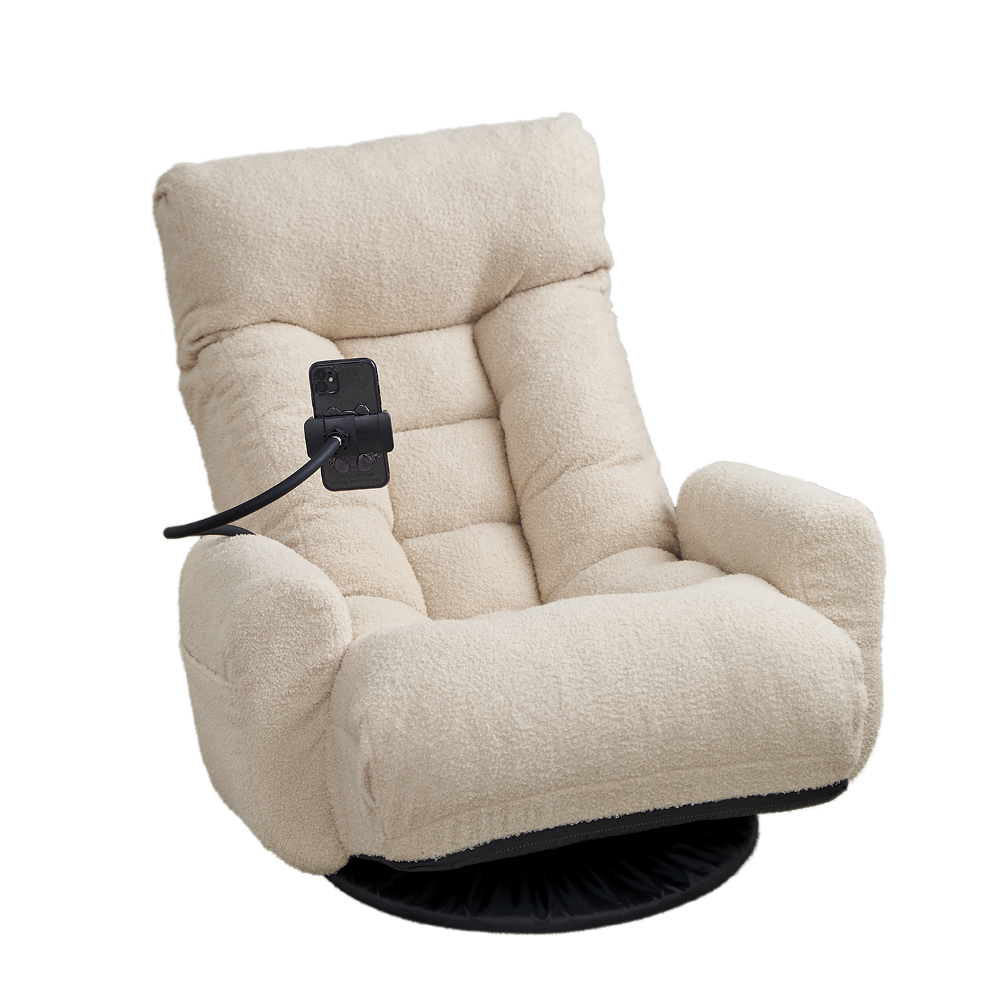 Adjustable head and waist, 360 degree rotatable sofa chair