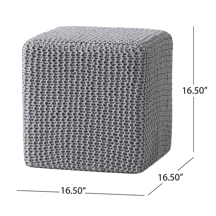 KNITTED FOOT STOOL