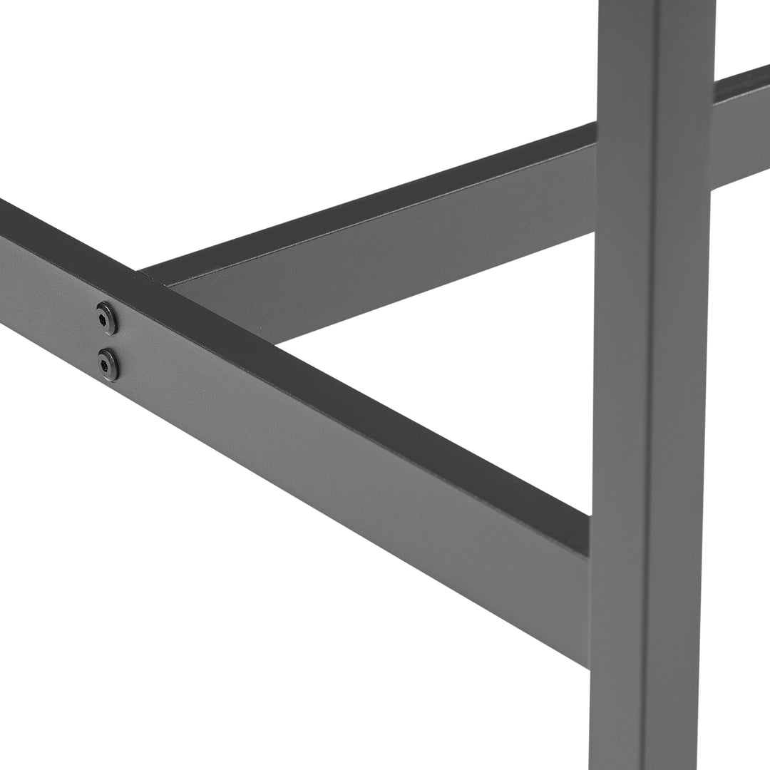 Bar table set 5PC Dinging table set with high stools, structural strengthening