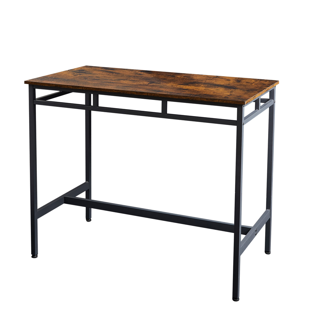 Bar table set 5PC Dinging table set with high stools, structural strengthening