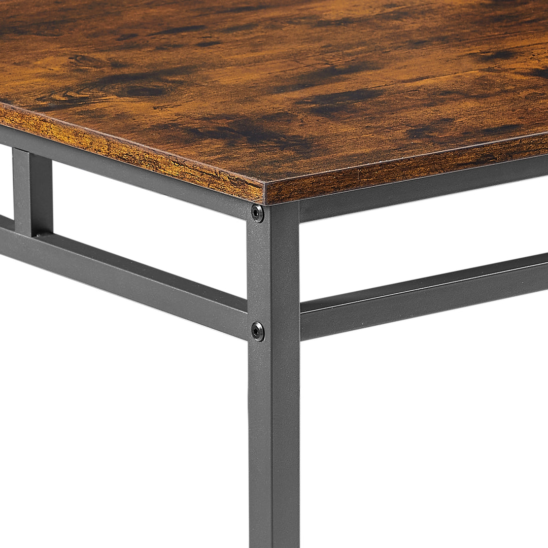 Bar table set 5PC Dinging table set with high stools, structural strengthening