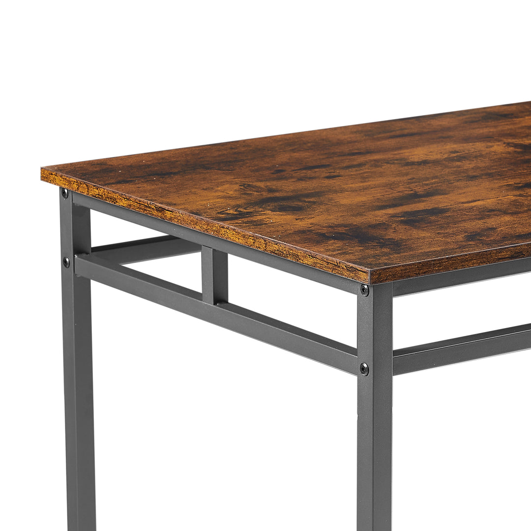 Bar table set 5PC Dinging table set with high stools, structural strengthening