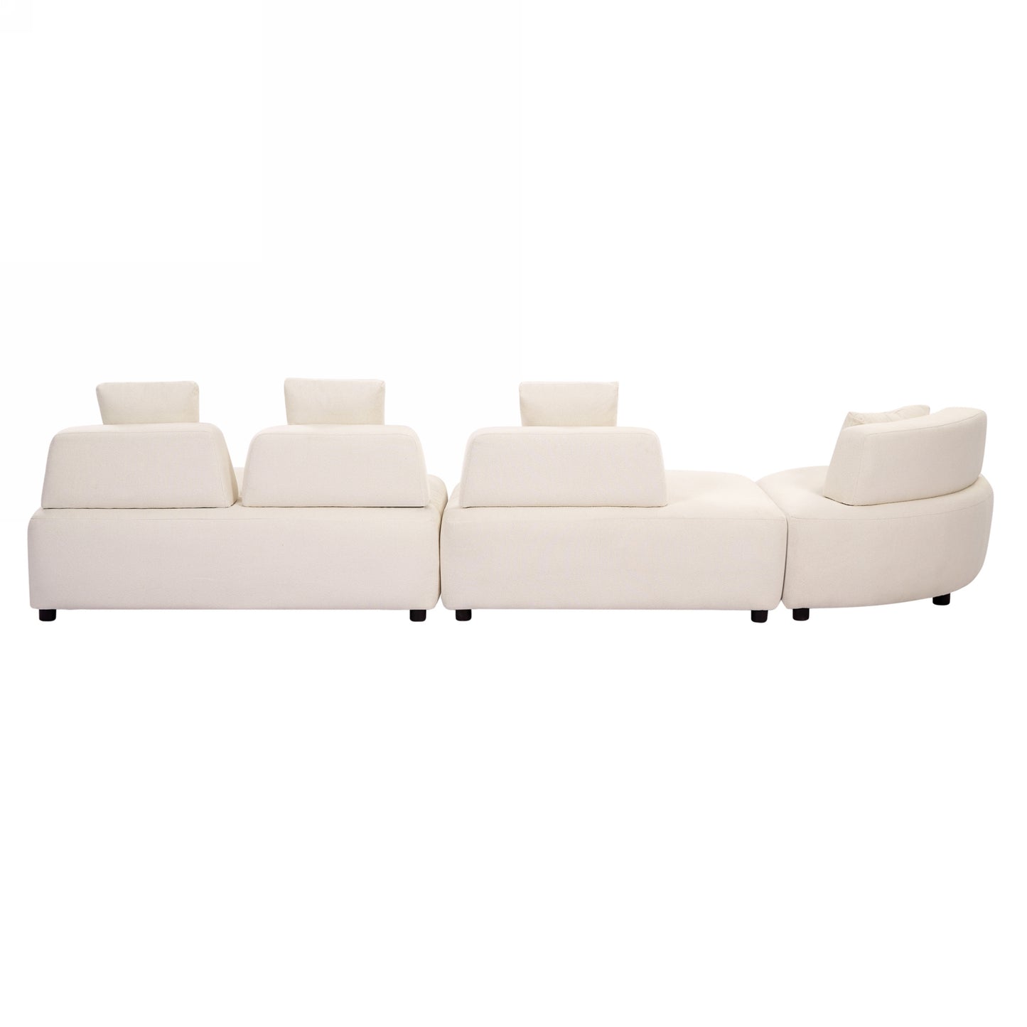 Contemporary 3-piece Sectional Sofa Beige