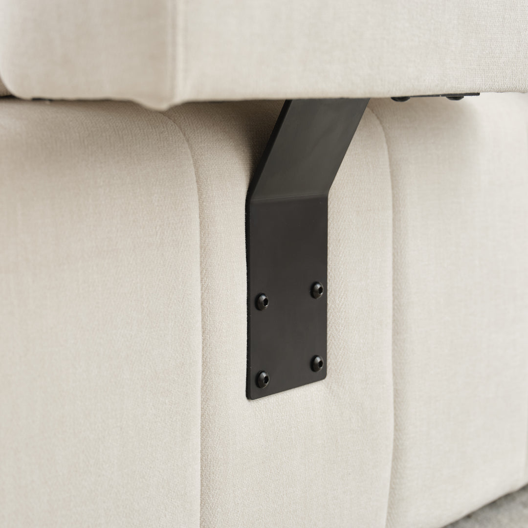 91.73" L-shaped Sofa Sectional Sofa Couch , Biege