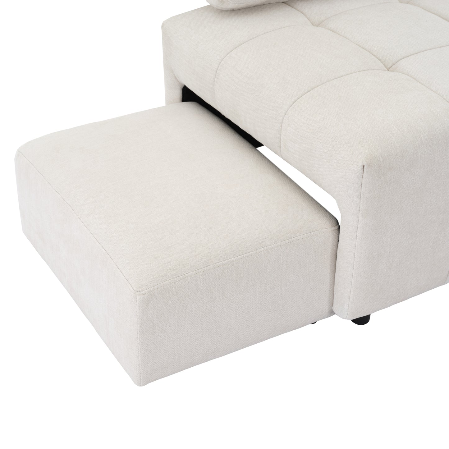 91.73" L-shaped Sofa Sectional Sofa Couch , Biege