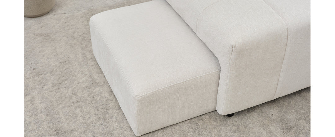 91.73" L-shaped Sofa Sectional Sofa Couch , Biege
