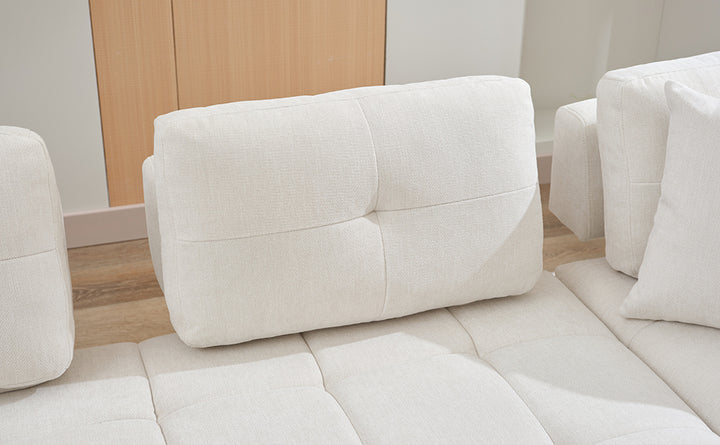 91.73" L-shaped Sofa Sectional Sofa Couch , Biege