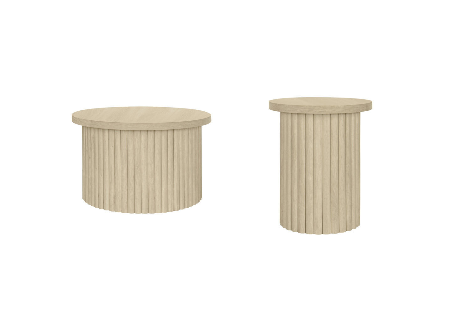 Coffee Table Set of 2 ,Round Coffee Table,Modern Side Tables