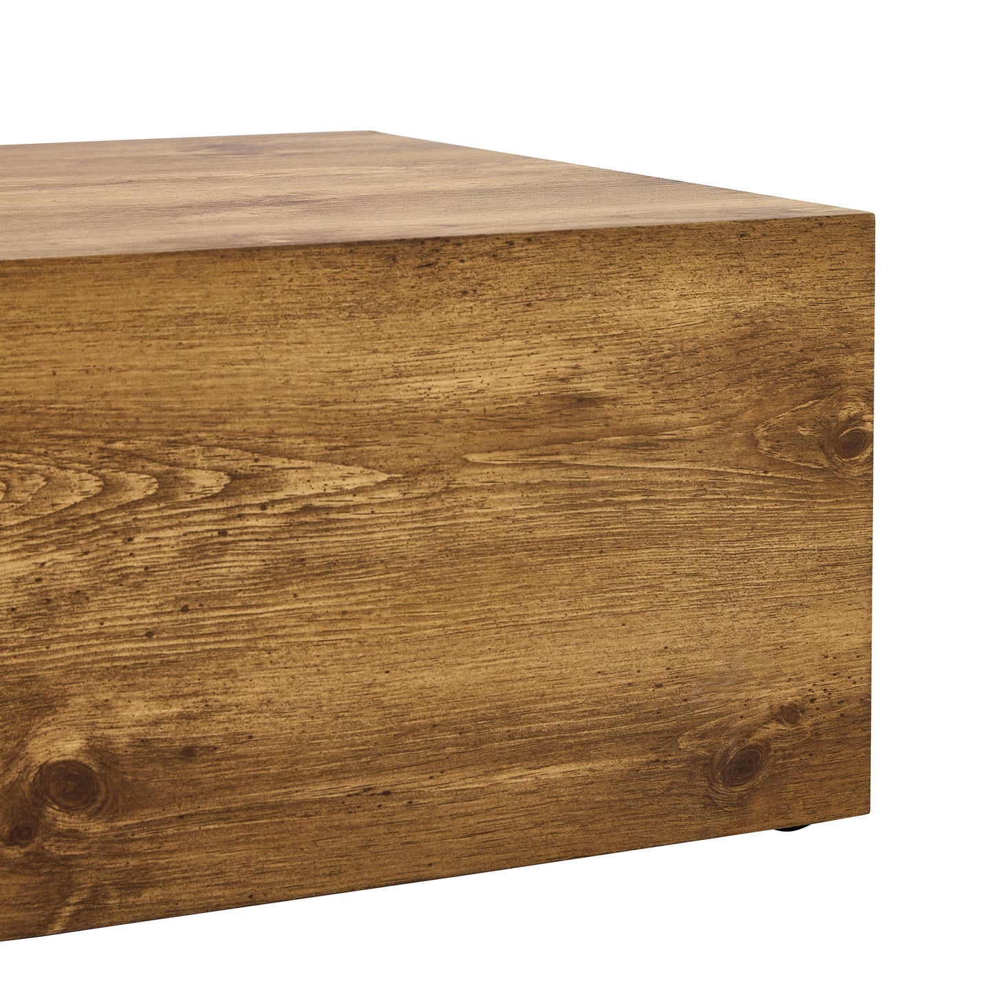 Modern MDF coffee table with wood texture pattern -39.37x23.62x11.81 inches