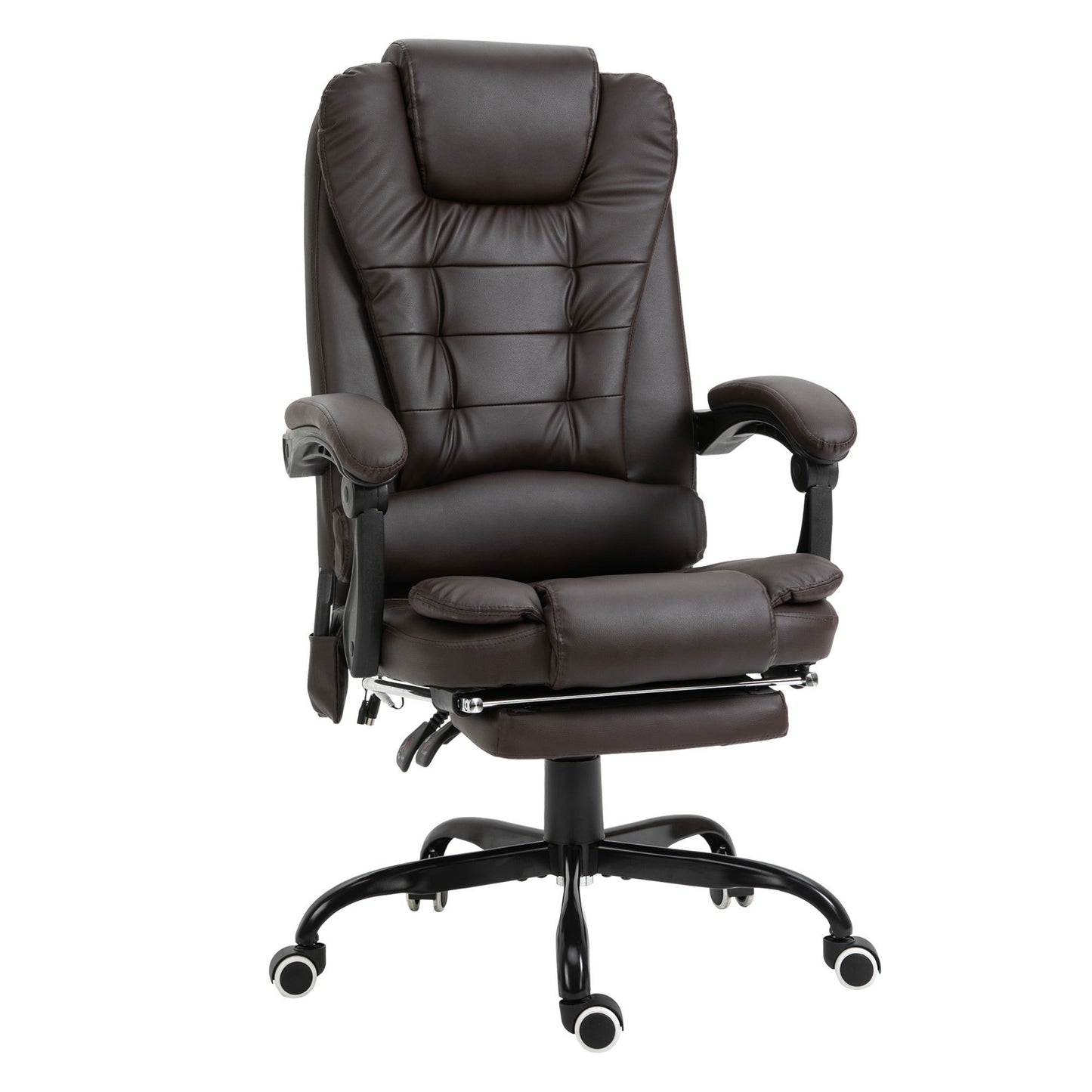 7-Point Vibrating Massage Office Chair, High Back Executive Recliner with Lumbar Support