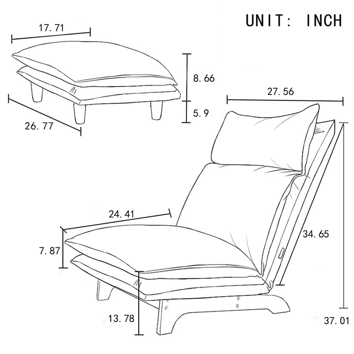 Lazy sofa balcony leisure chair bedroom sofa chair