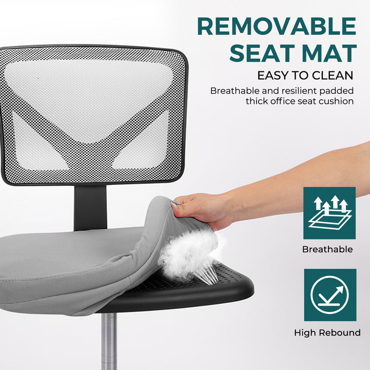 Desk Chair Small Home Office Chair with Lumbar Support