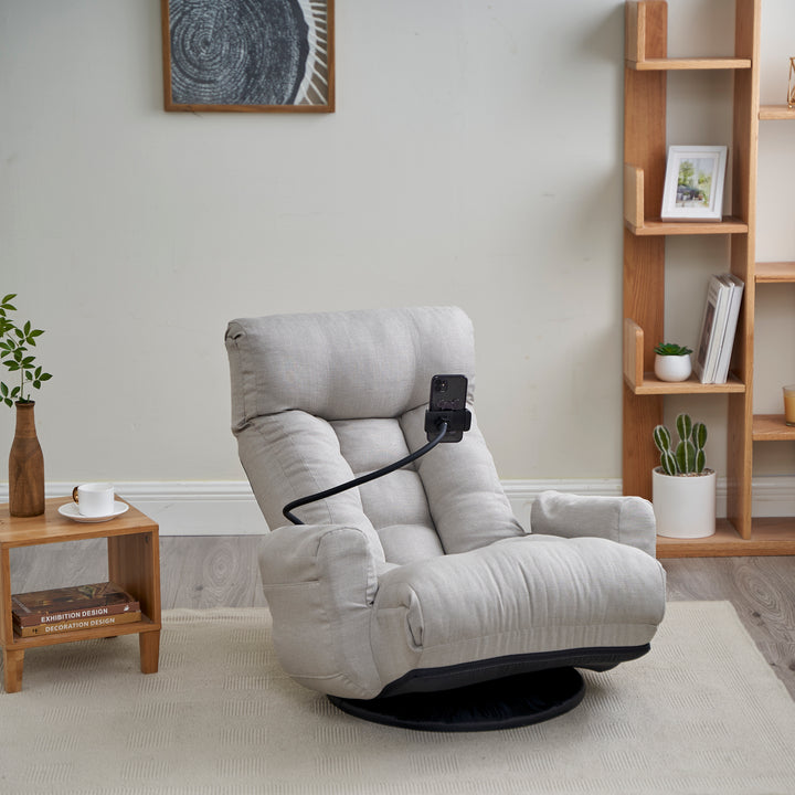 Adjustable head and waist, 360 degree rotatable sofa chair