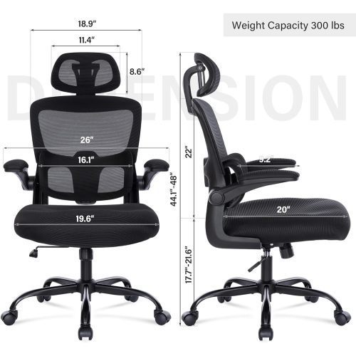 Mesh Office Chair with 3D Adjustable Lumbar Support