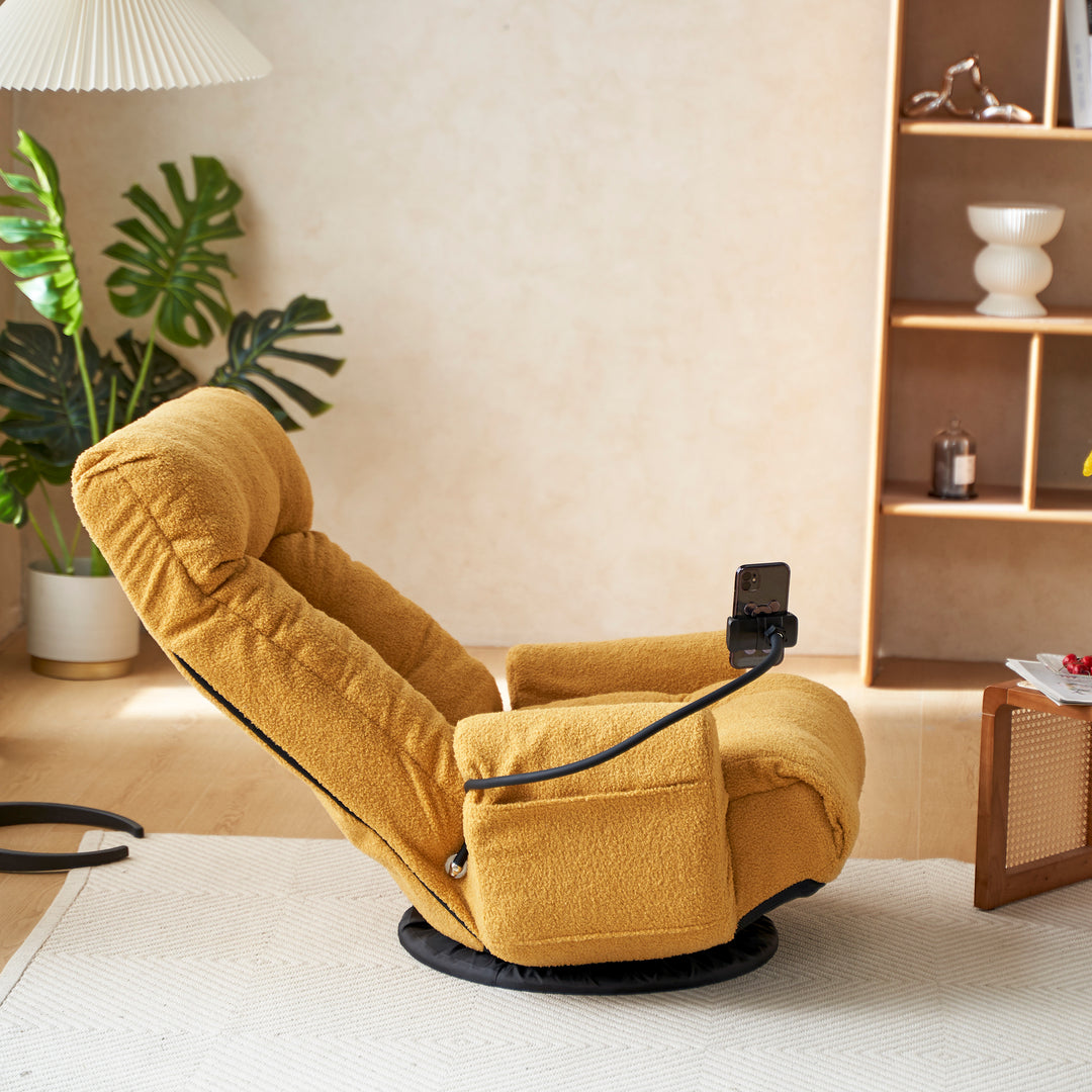 Adjustable head and waist, 360 degree rotatable sofa chair