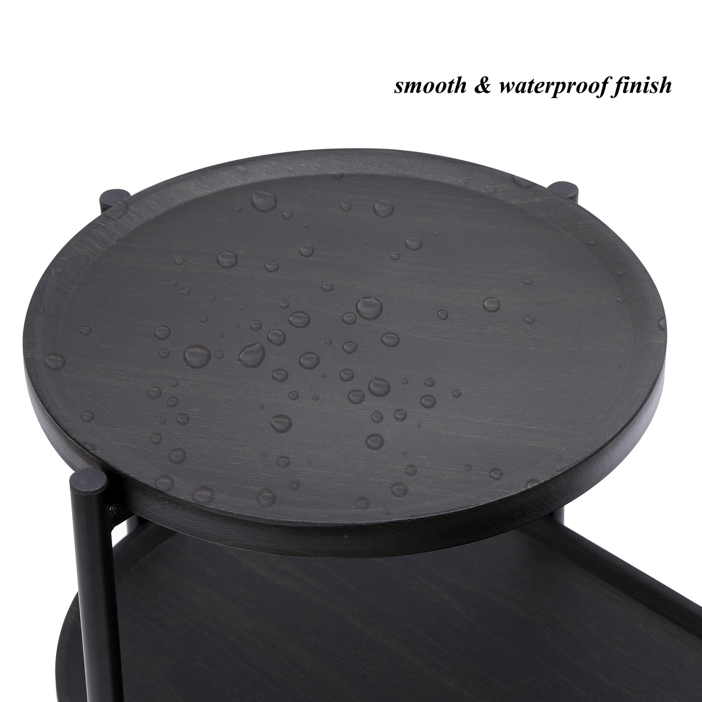 Round Coffee Table (Black)