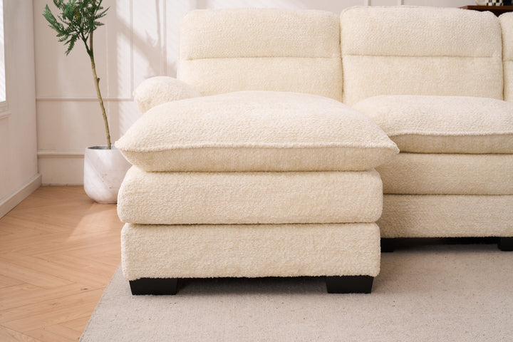 U-shaped sofa, including two single seats and two chaise