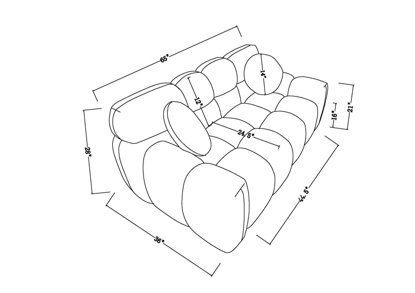 64.96 length human body structure BEIGE