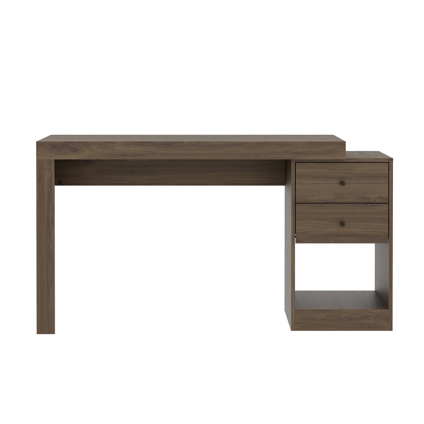 Expandable Home Office Desk, Walnut