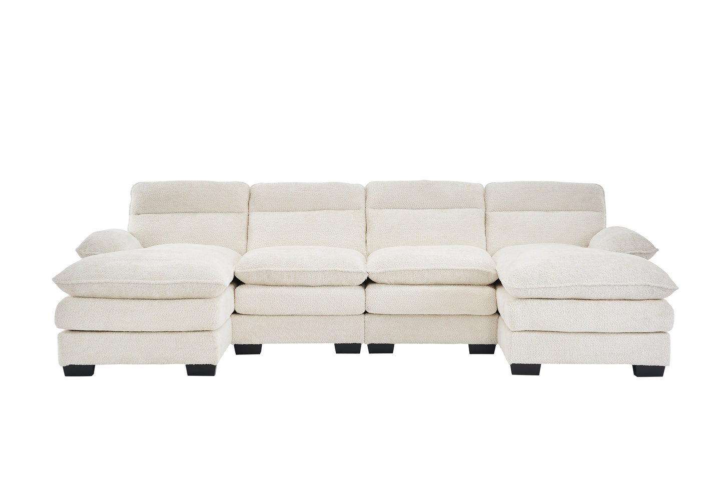 U-shaped sofa, including two single seats and two chaise