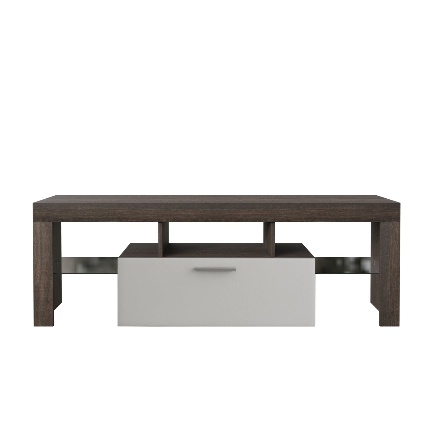 quick assembly brown simple modern TV  stand