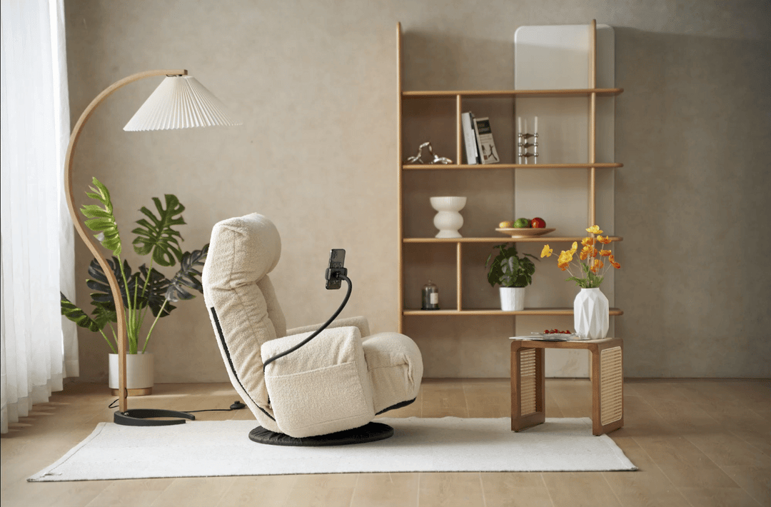 Adjustable head and waist, 360 degree rotatable sofa chair