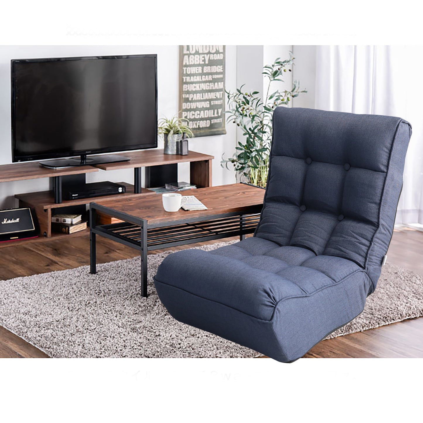 Single sofa reclining chair Japanese chair lazy sofa