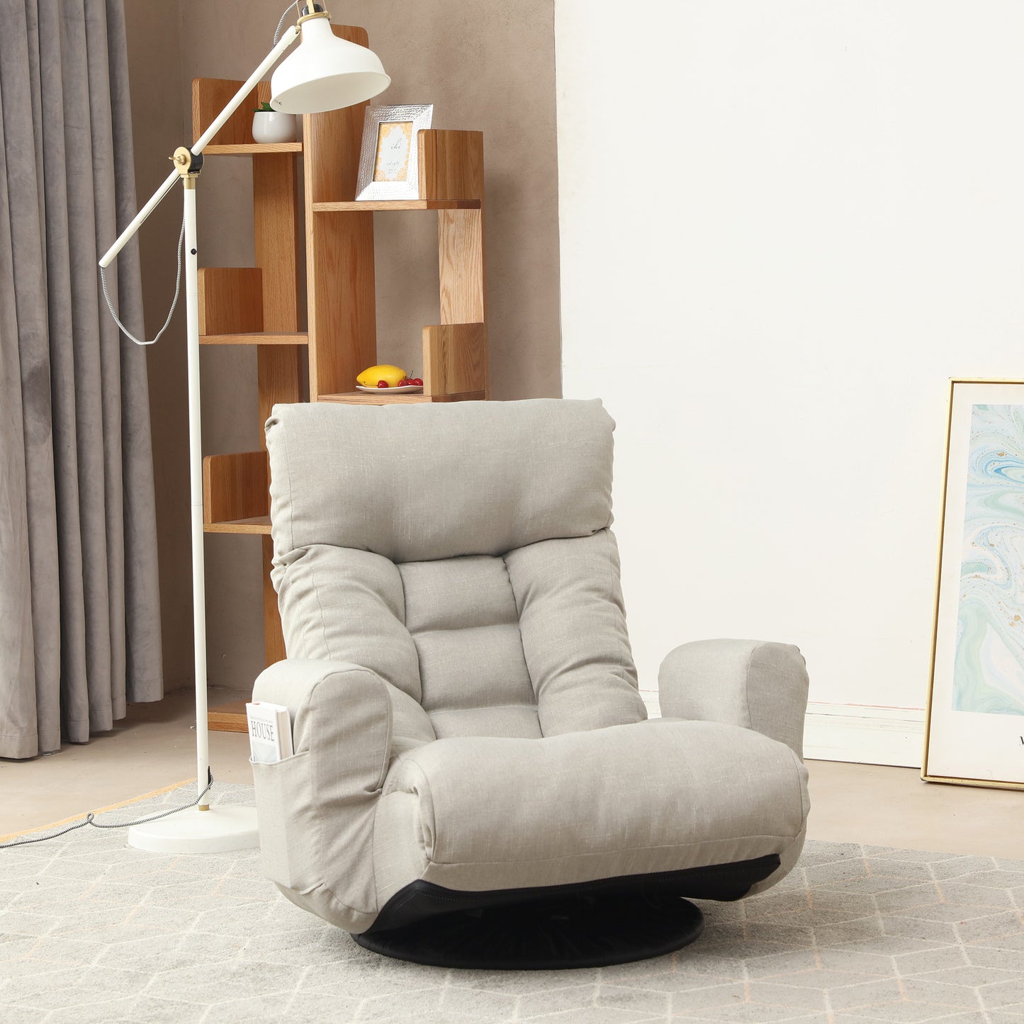 Adjustable head and waist, game chair, 360 degree rotatable sofa chair