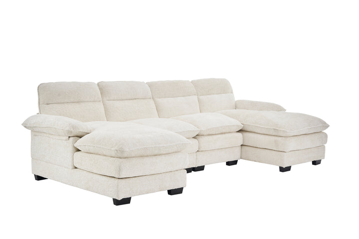 U-shaped sofa, including two single seats and two chaise