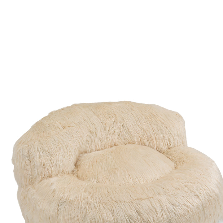 Bean Bag Chair, Floor Sofa with Handle,Accent Sofa Chair with Ottoma