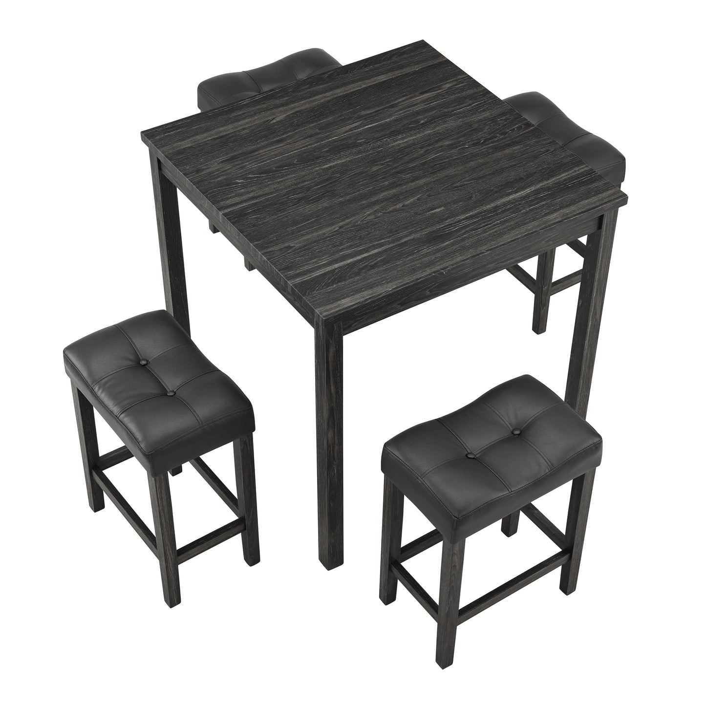 Dining Table, Bar Table and Chairs Set, 5 Piece Dining Table Set