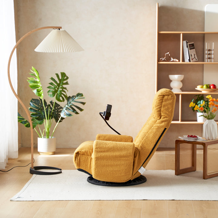 Adjustable head and waist, 360 degree rotatable sofa chair