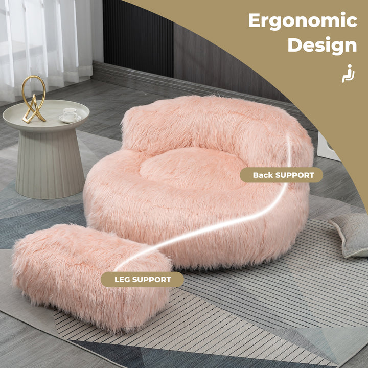 Bean Bag Chair, Floor Sofa with Handle,Accent Sofa Chair