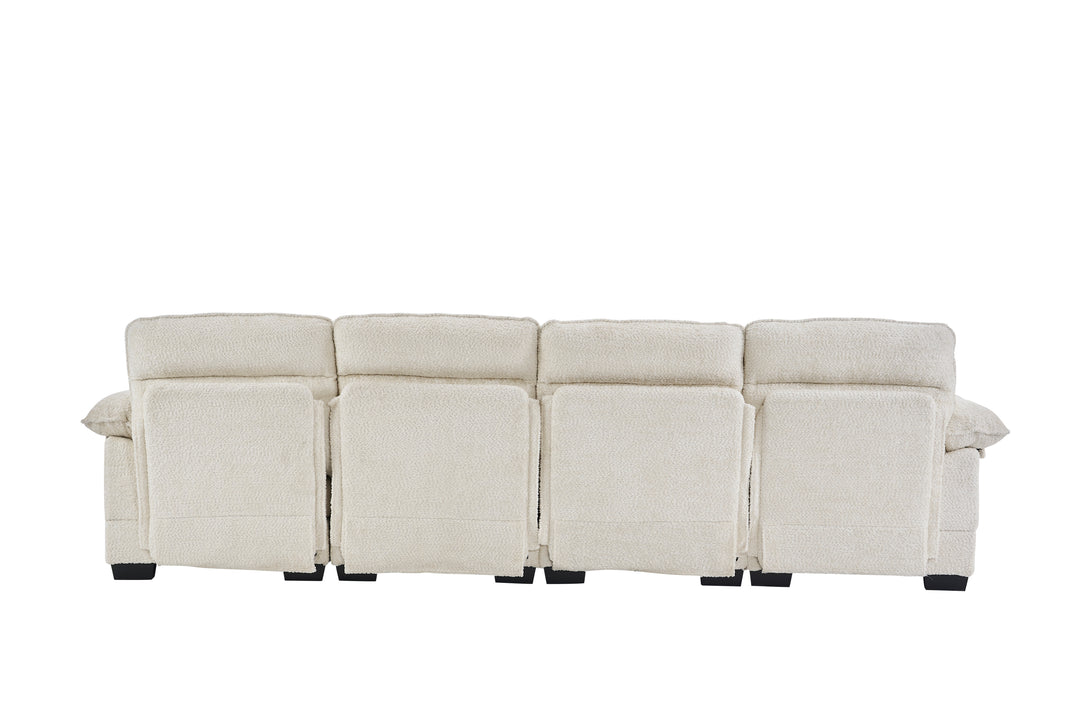 U-shaped sofa, including two single seats and two chaise