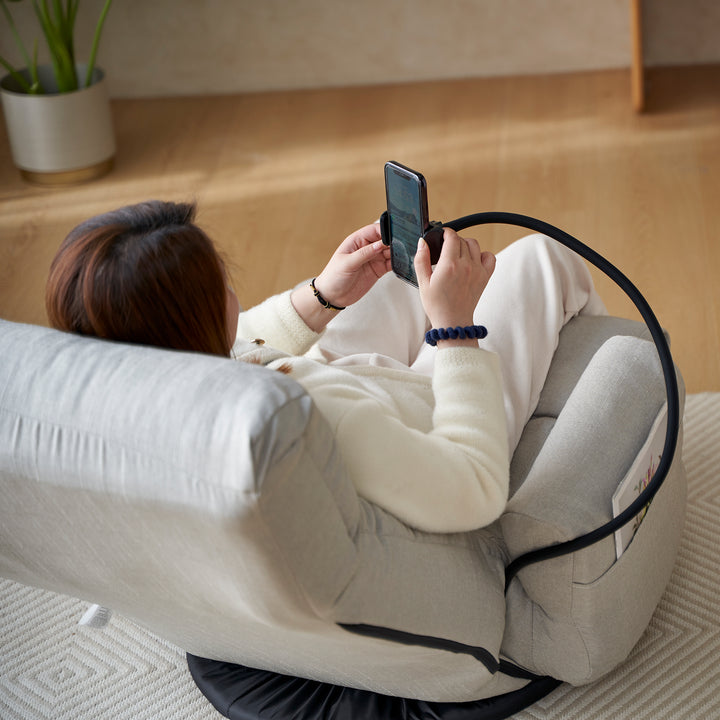 Adjustable head and waist, 360 degree rotatable sofa chair