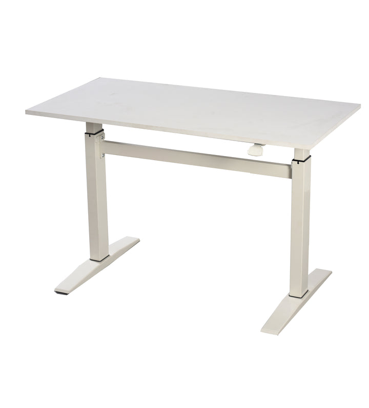 47" Tech Desk Standing and Adjustable Desk In White