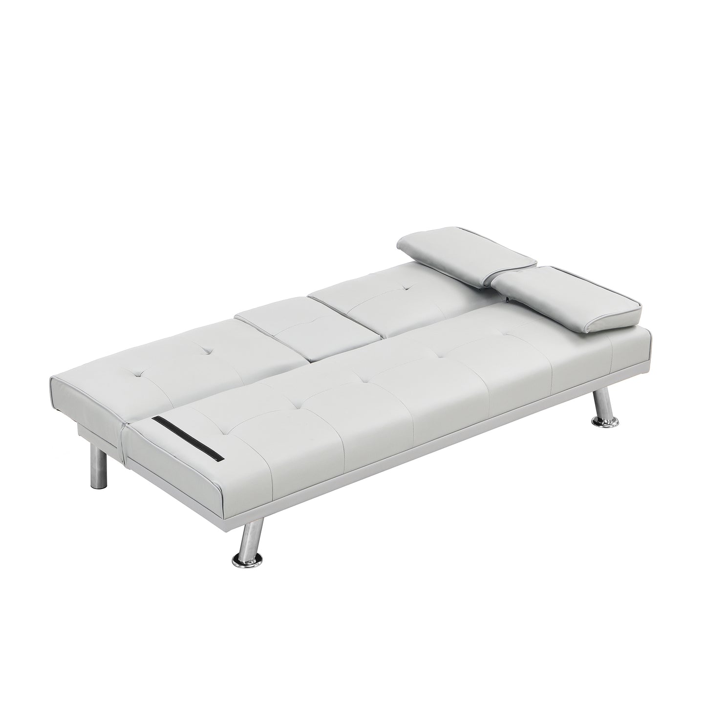 Sofa Bed with Armrest two holders WOOD FRAME