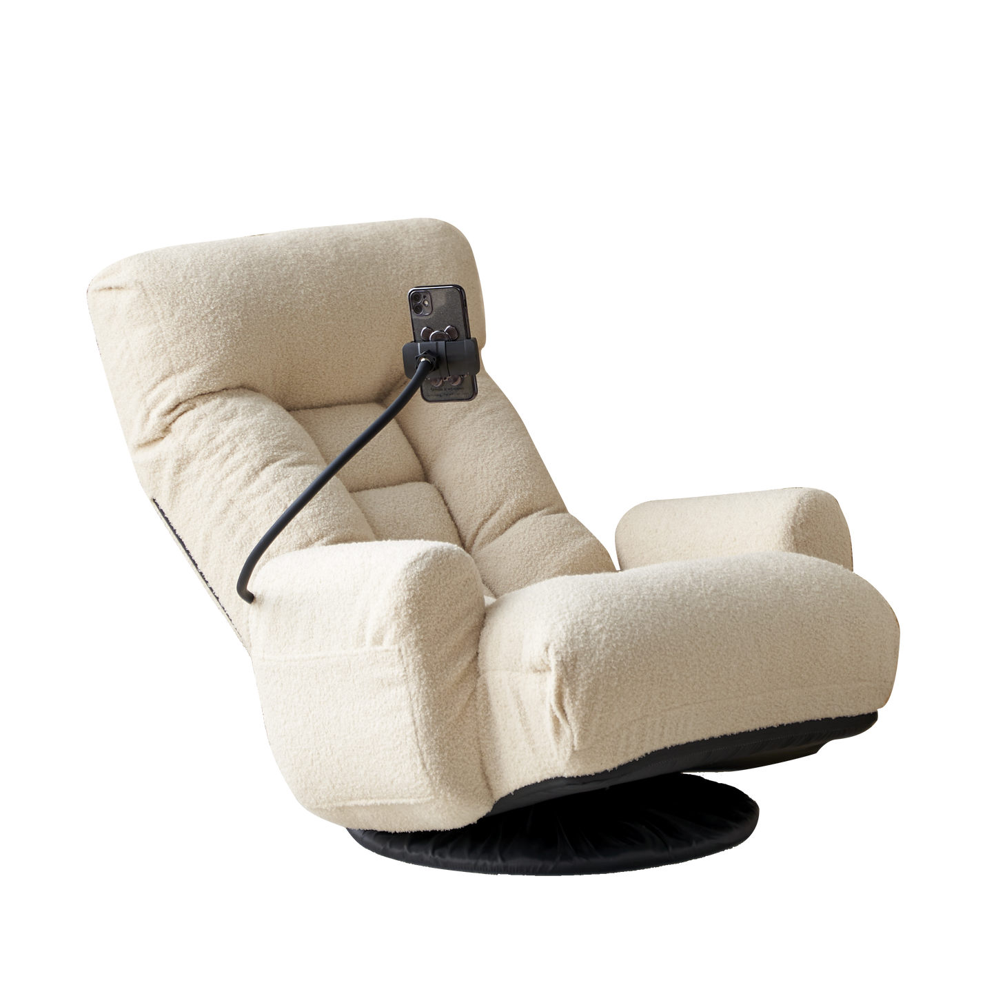 Adjustable head and waist, 360 degree rotatable sofa chair