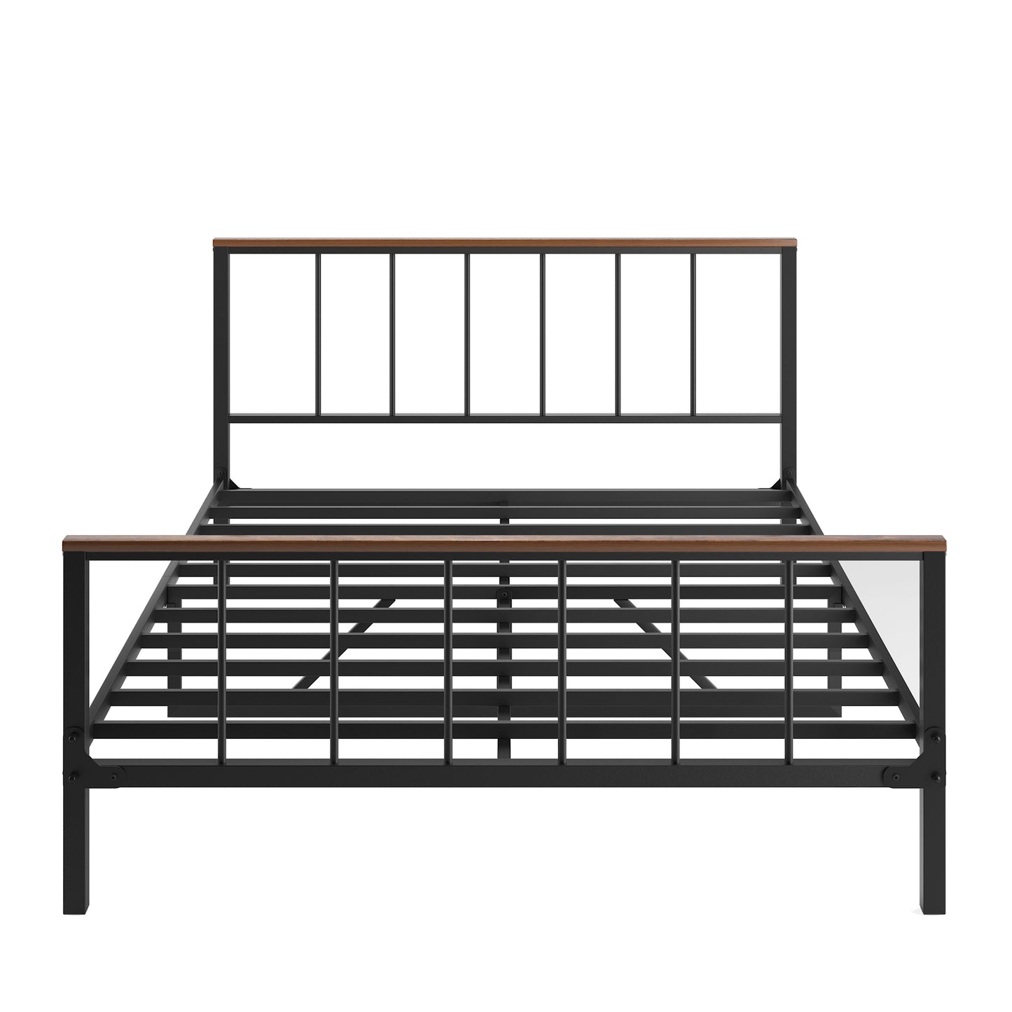 Metal Platform Bed frame with Headboard and Footboard,No Box Spring Needed(Full)