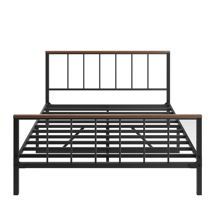 Metal Platform Bed frame with Headboard and Footboard,No Box Spring Needed(Full)